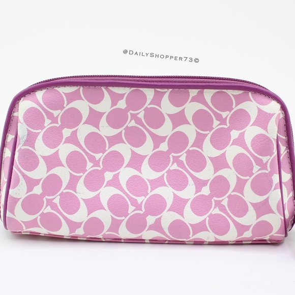 Coach Pink / Purple Cosmetic Pouch - Picture 3 of 6
